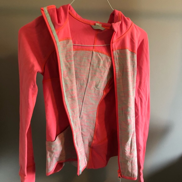 pink ivivva zip up with pockets - Picture 3 of 4